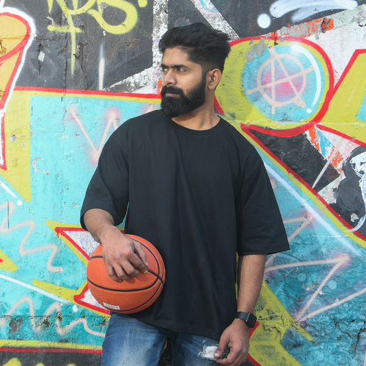 Graphite Black Men's Premium Oversized Tshirt