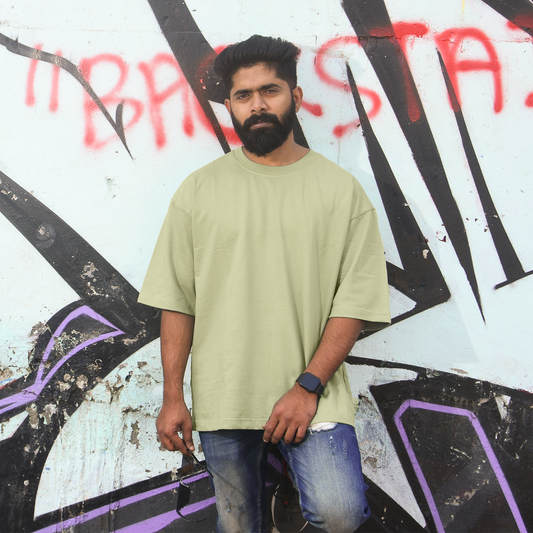 Mint Green Men's Premium Oversized Tshirt