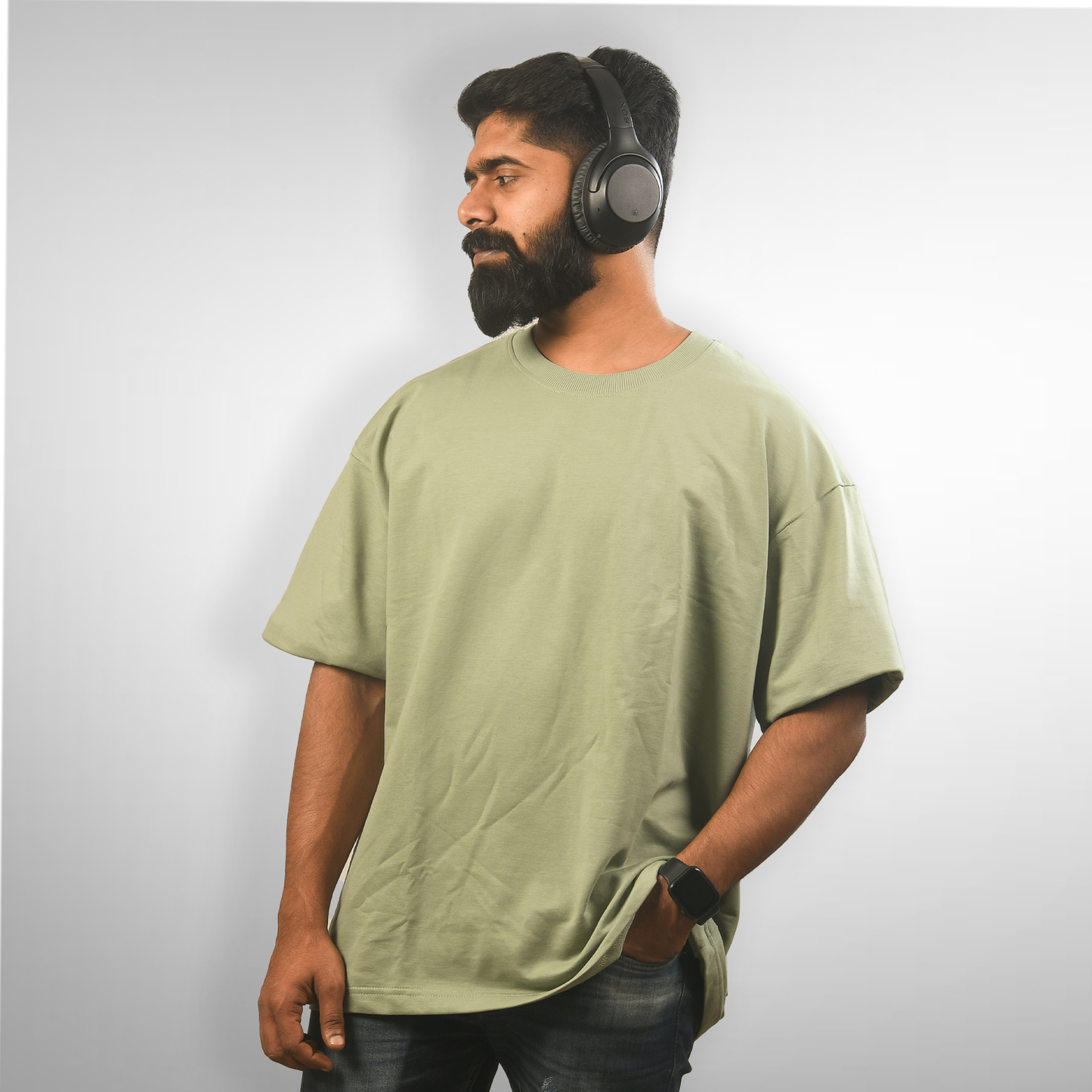 Mint Green Men's Premium Oversized Tshirt