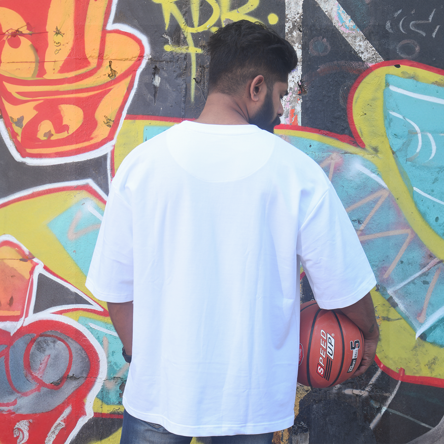 Titanium White Men's Premium Oversized Tshirt