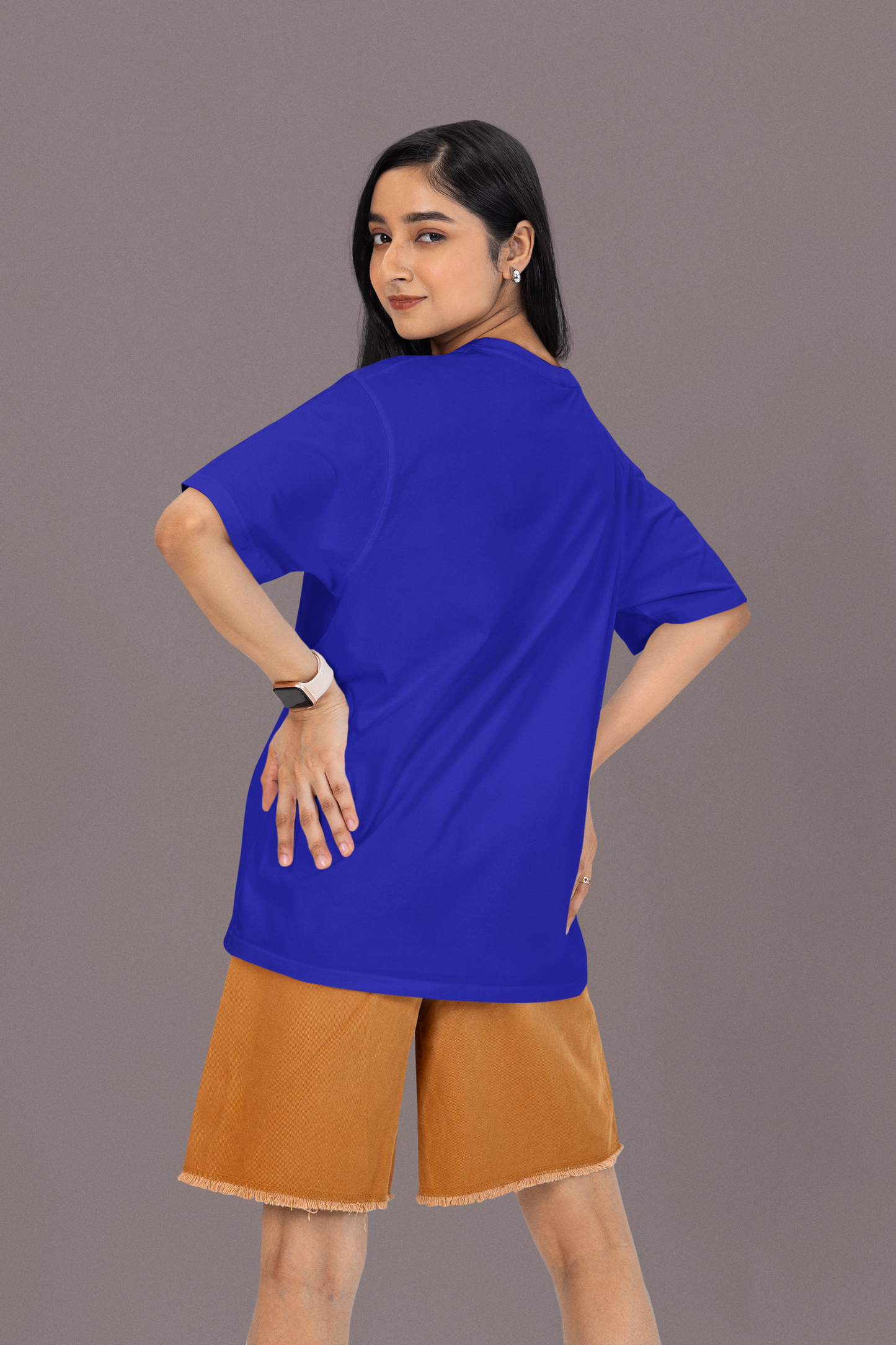 Royal Blue Women's Premium Oversized T-shirt