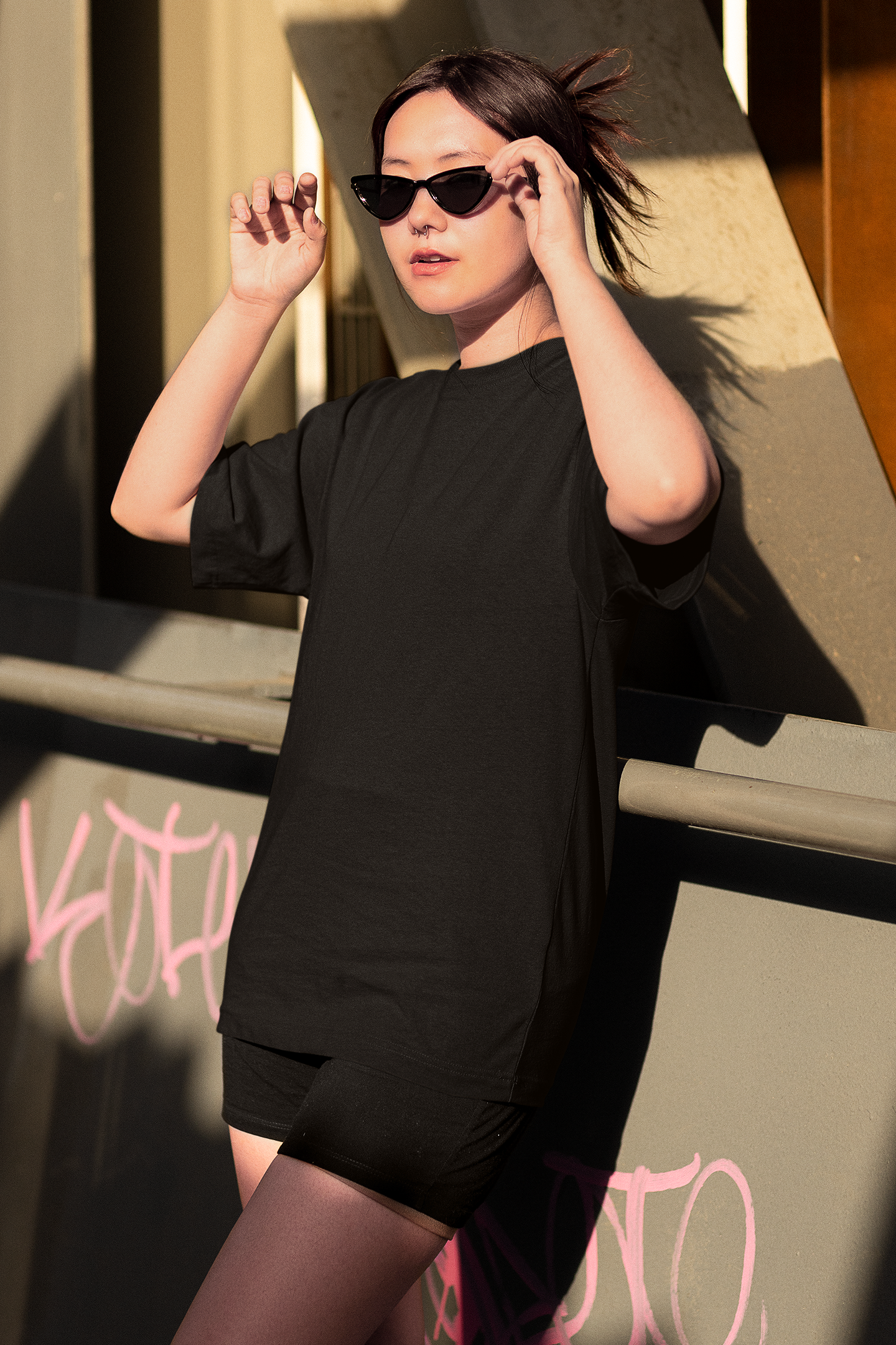 Graphite Black Women's Premium Oversized Tshirt