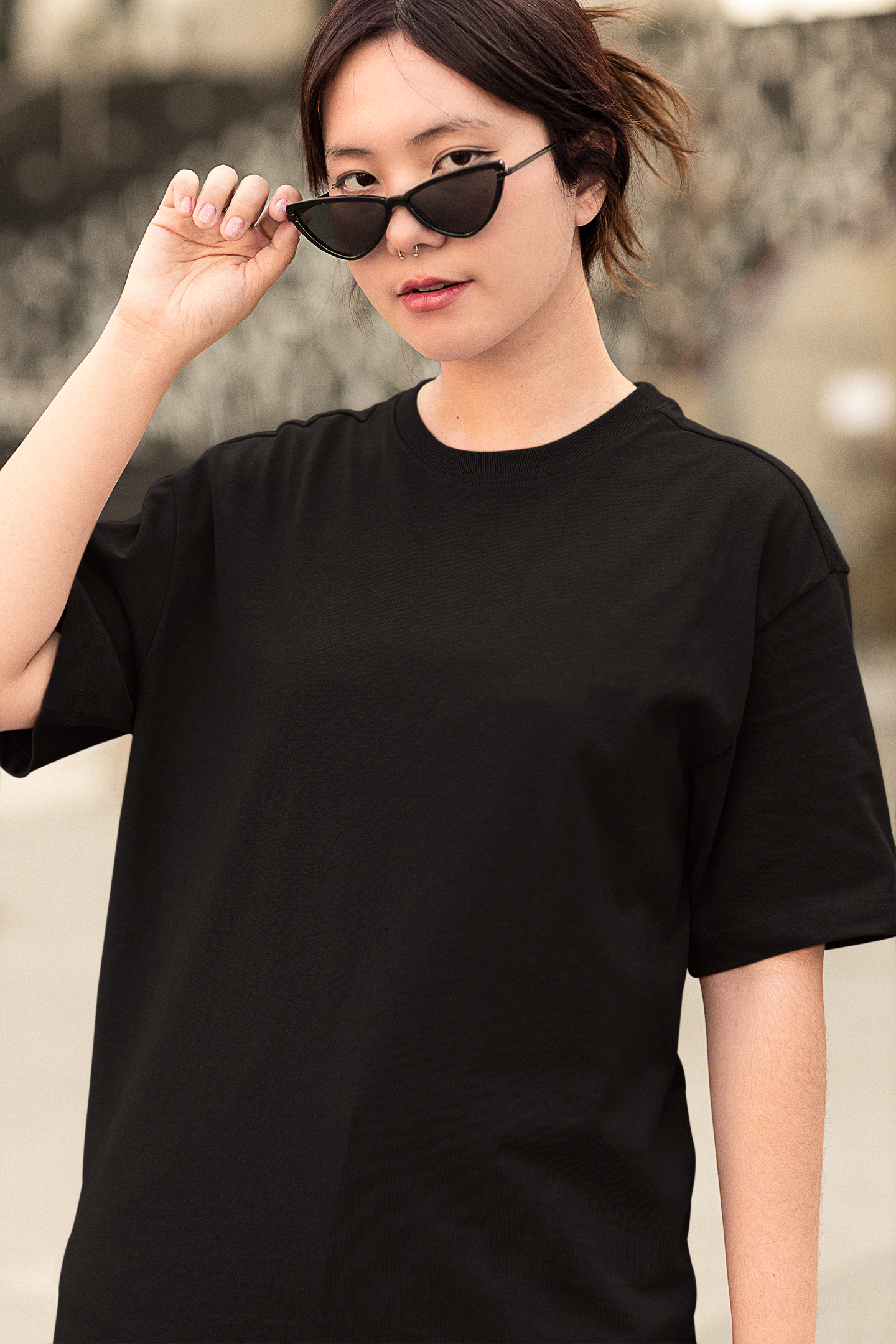 Graphite Black Women's Premium Oversized Tshirt